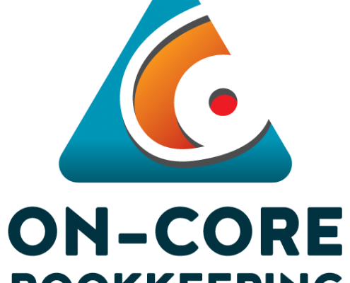 On-core Bookkeeping Stacked logo